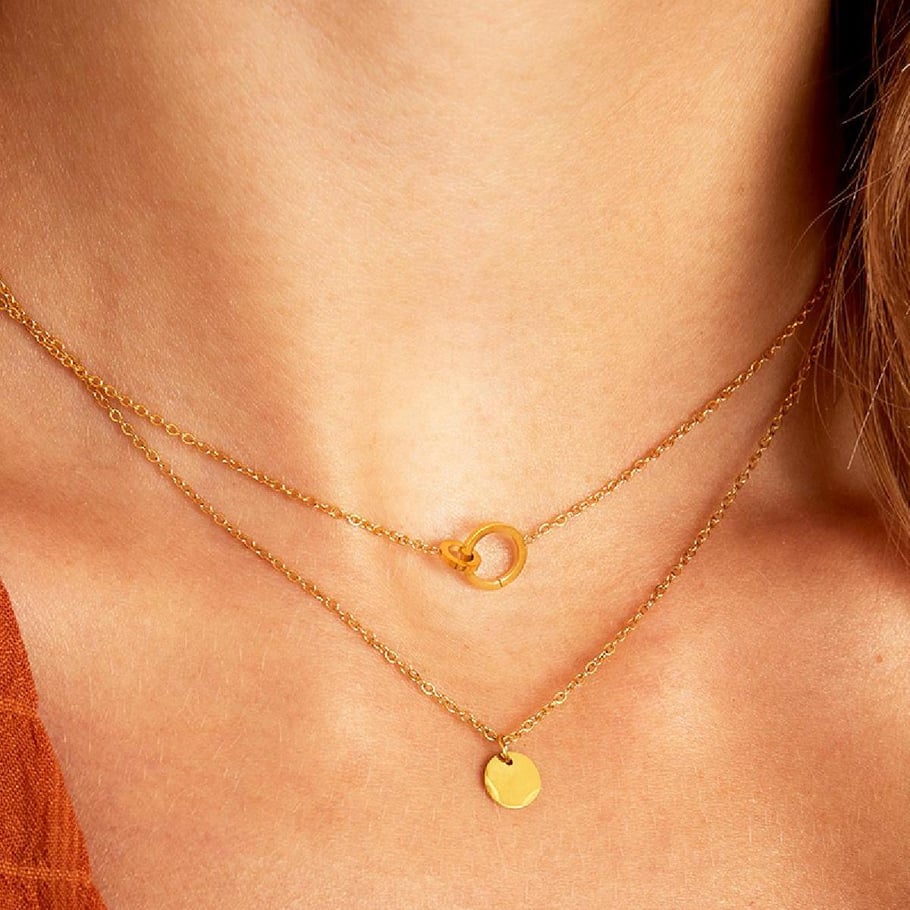 Necklace with little circle pendant Picture4